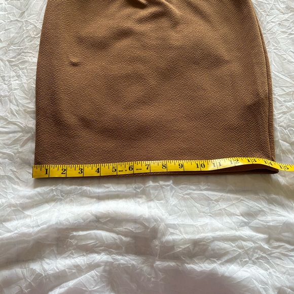 BooHoo Tan Elastic Elastic Waist Mini Skirt - Picture 7 of 7